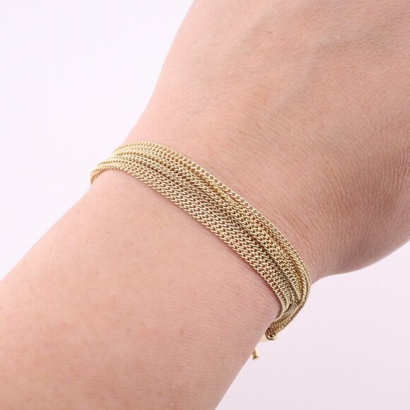 Women's Vince Camuto‎ Toggle Chain Bracelet Gold Plated Fashion Jewelry - Picture 1 of 7